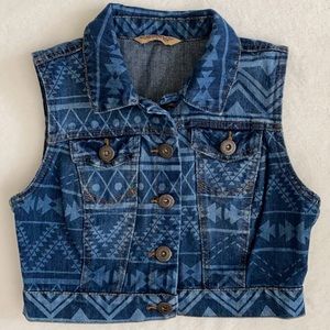 Highway Jeans | Tribal Print Denim Vest